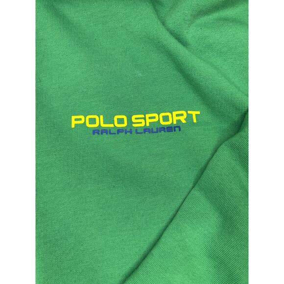 Exc. Condition Kelly Green Men’s 2XL Ralph Lauren Polo Sport Hooded Sweatshirt - Picture 2 of 7